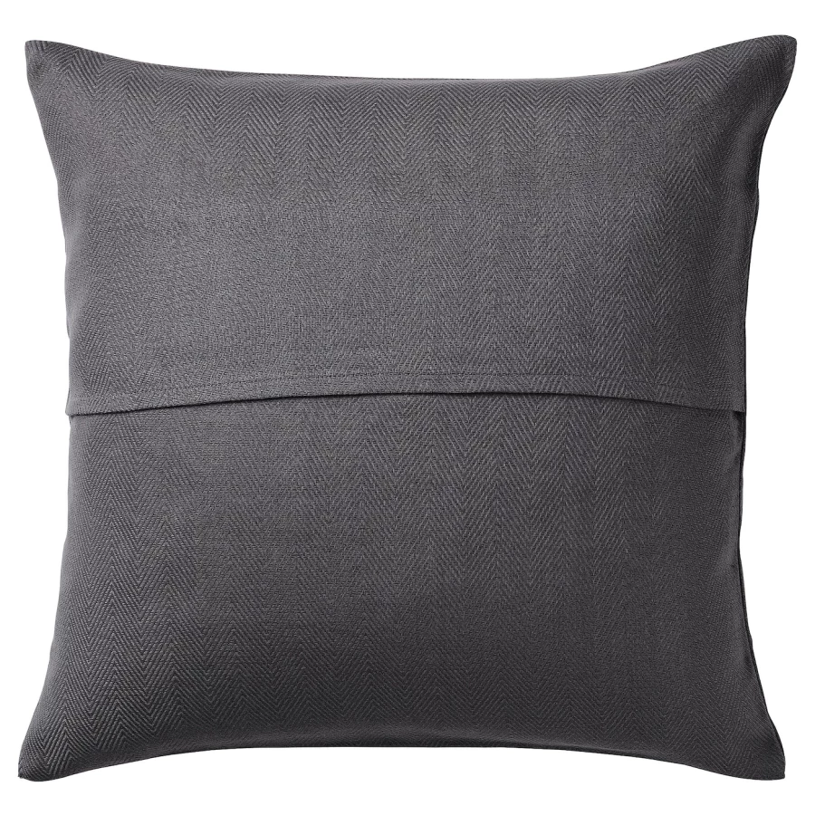 Чехол на подушку - PRAKTSALVIA IKEA/ ПРАКТСАЛЬВИА  ИКЕА, 50х50 см, темно-серый (изображение №2)