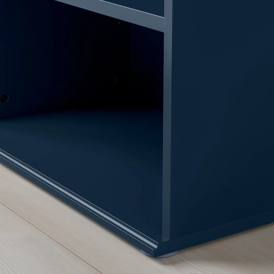 Открытый книжный шкаф - SKRUVBY IKEA/СКРУВБИ ИКЕА, 37.5х60х140 см, синий (изображение №7)