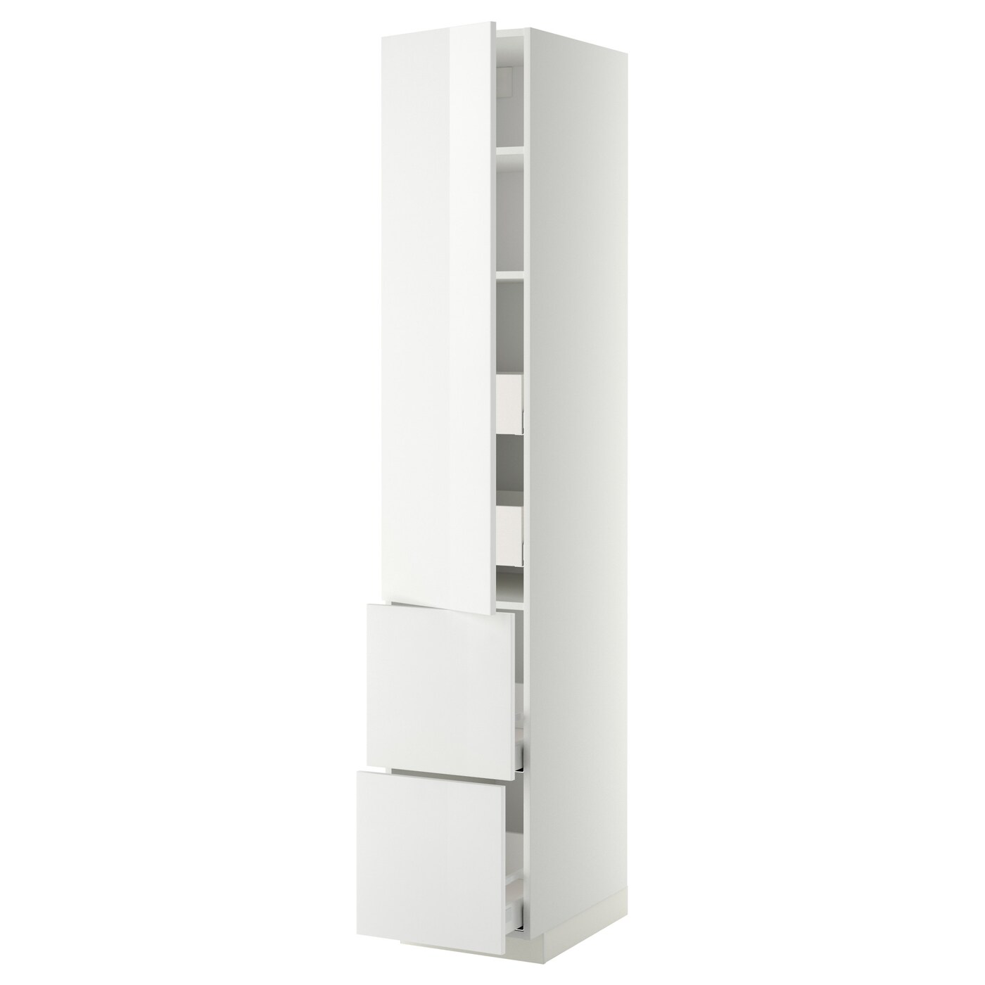 Шкаф - METOD / MAXIMERA IKEA/ МЕТОД / МАКСИМЕРА ИКЕА, 228х40 см, белый