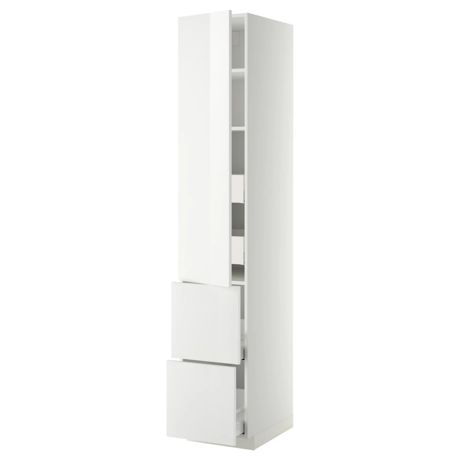 Шкаф - METOD / MAXIMERA IKEA/ МЕТОД / МАКСИМЕРА ИКЕА, 228х40 см, белый (изображение №1)
