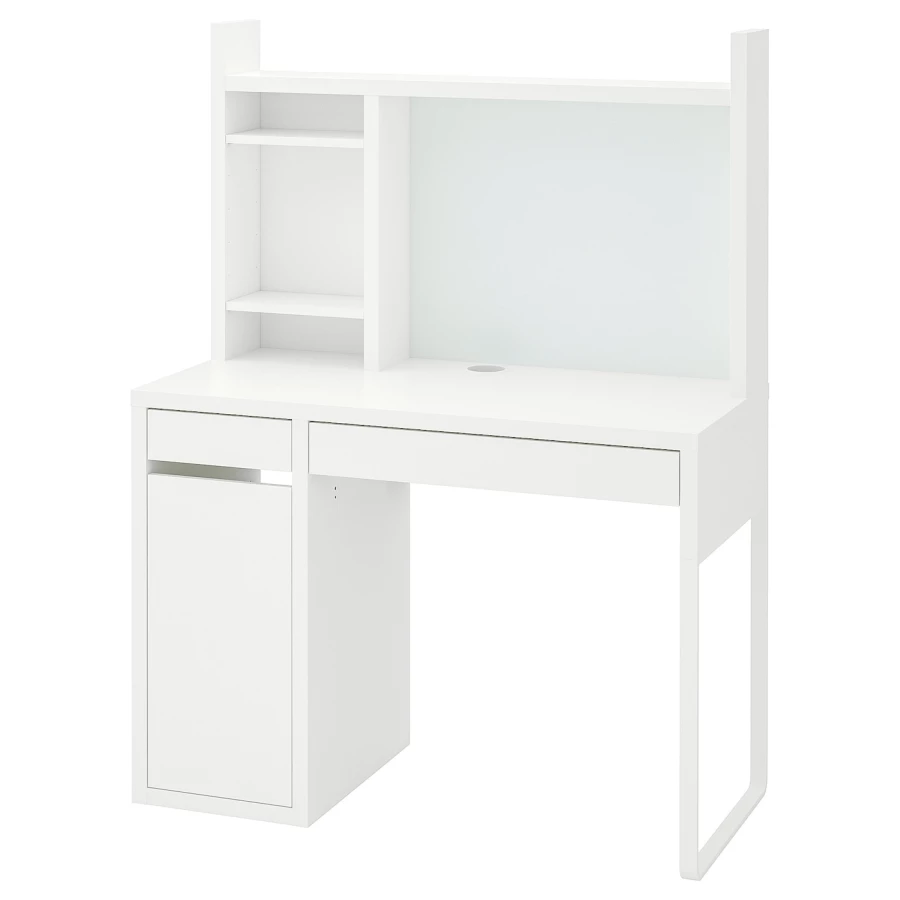 Письменный стол - IKEA MICKE, 105х50 см, белый, МИККЕ ИКЕА (изображение №1)