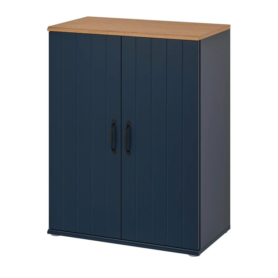 Шкаф с дверцами - SKRUVBY IKЕA/ СКРУВБИ  ИКЕА/ 70x90х38 см, синий (изображение №1)