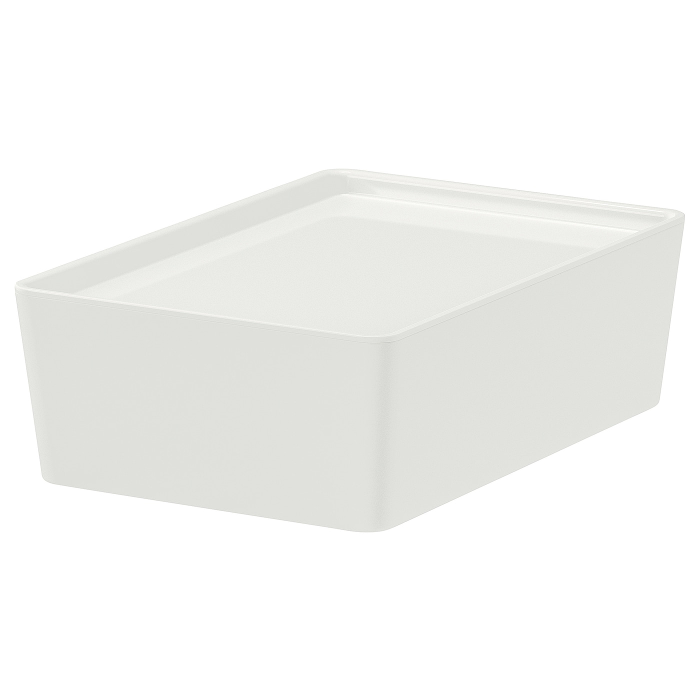 Коробка с крышкой - KUGGIS IKEA/  КУГГИС ИКЕА, 18x26x8 см, белый