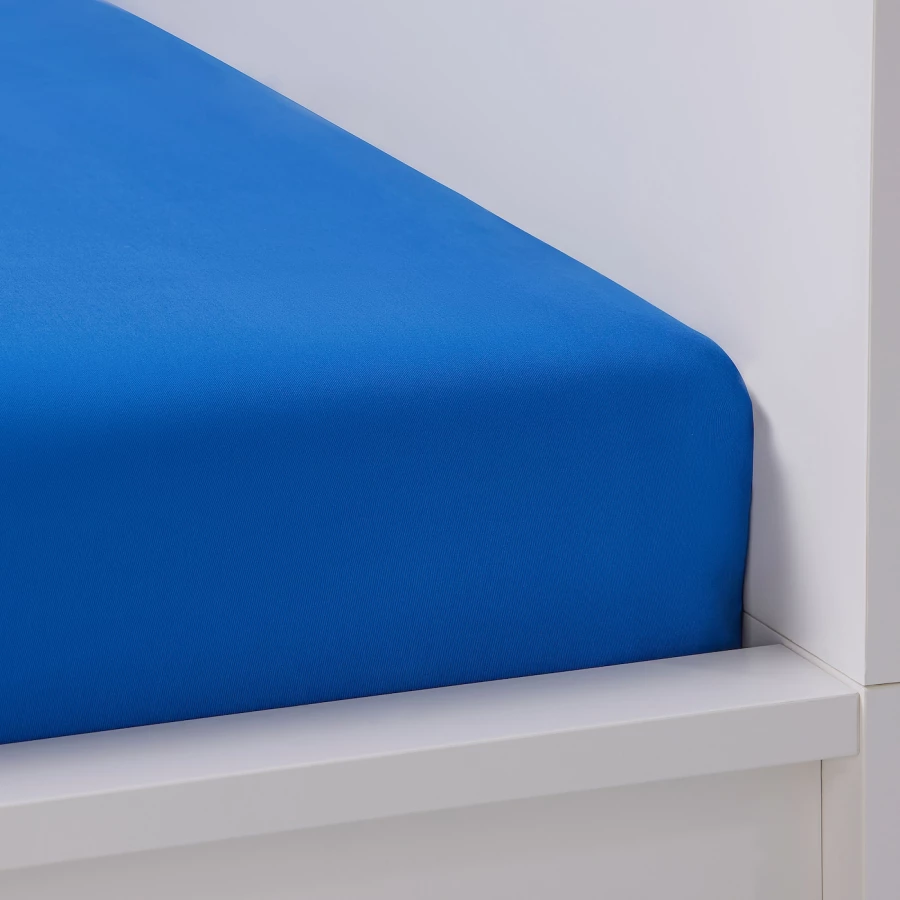 Комплект постельного белья - BERGFINK IKEA/  БЕРГФИНК ИКЕА,  белый/синий (изображение №7)