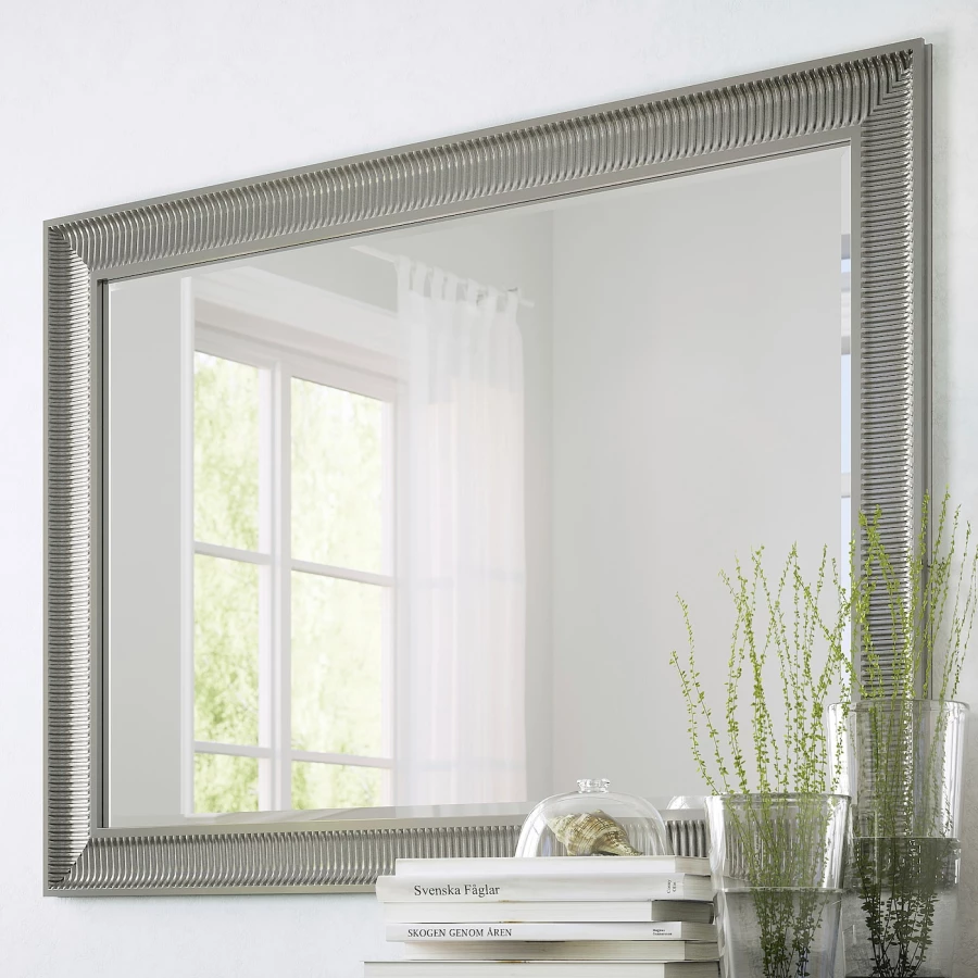 Зеркало - SONGE IKEA/ СОНГЕ ИКЕА, 91х130 см,  серый (изображение №2)