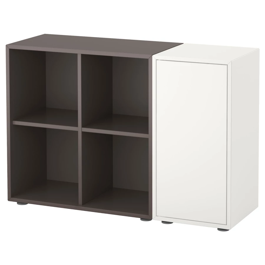 Комбинация для хранения - EKET IKEA/ЭКЕТ ИКЕА, 105x35x72, белый/серый (изображение №1)