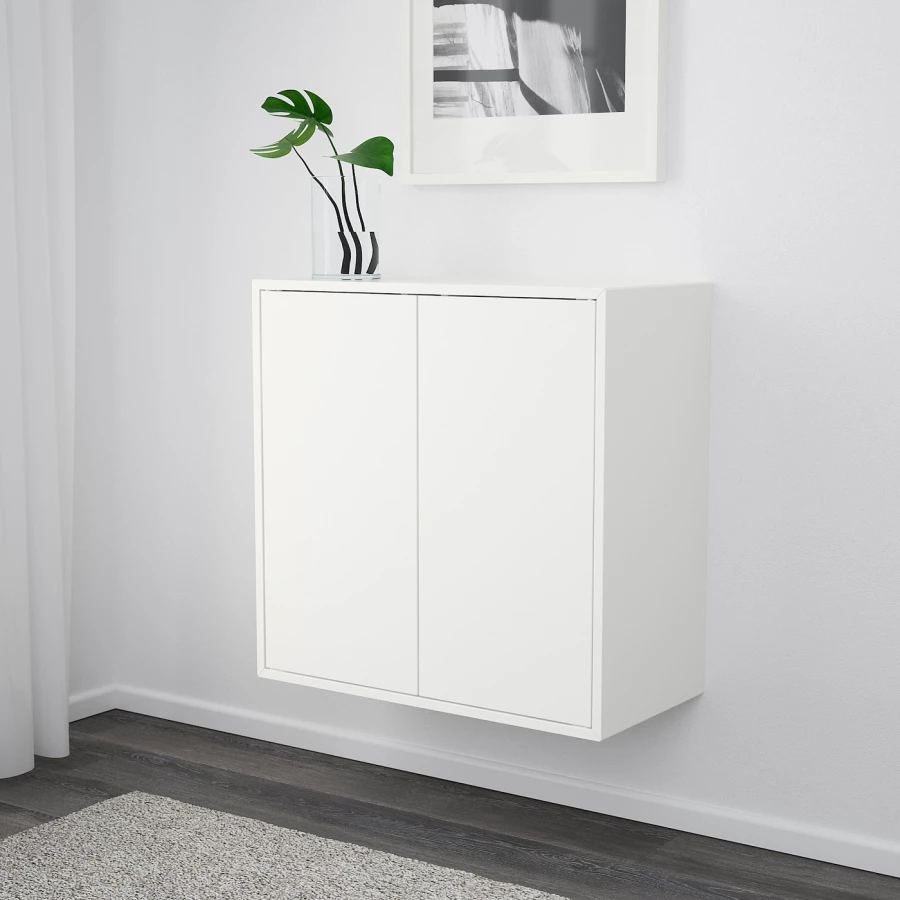 Настенный шкаф - IKEA EKET, 70x35x70 см, белый, ЭКЕТ ИКЕА (изображение №3)