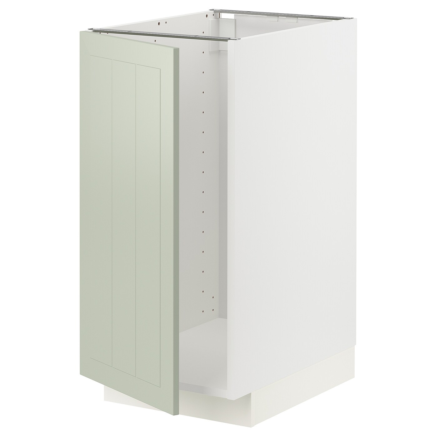 Напольный кухонный шкаф  - IKEA METOD, 88x62x40см, белый/светло-зеленый, МЕТОД ИКЕА