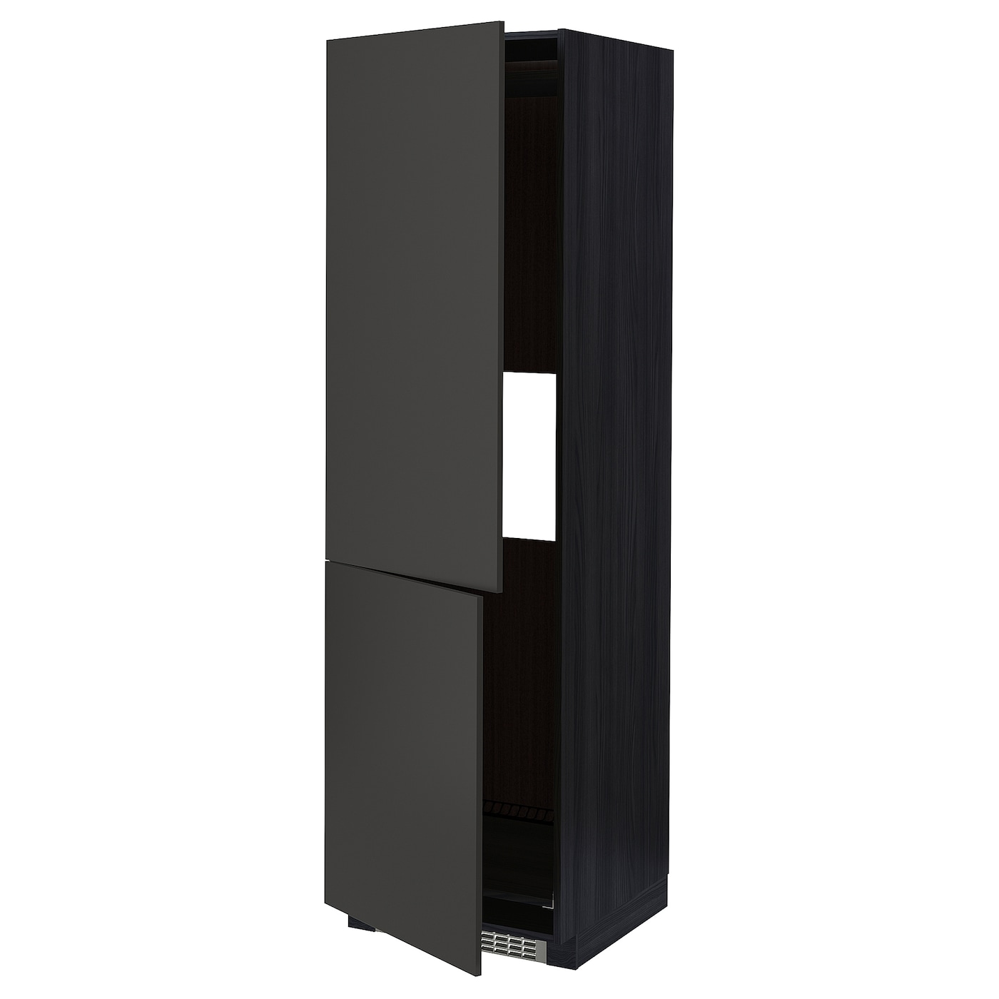 Модульный шкаф - METOD IKEA/ МЕТОД ИКЕА, 208х60 см, черный