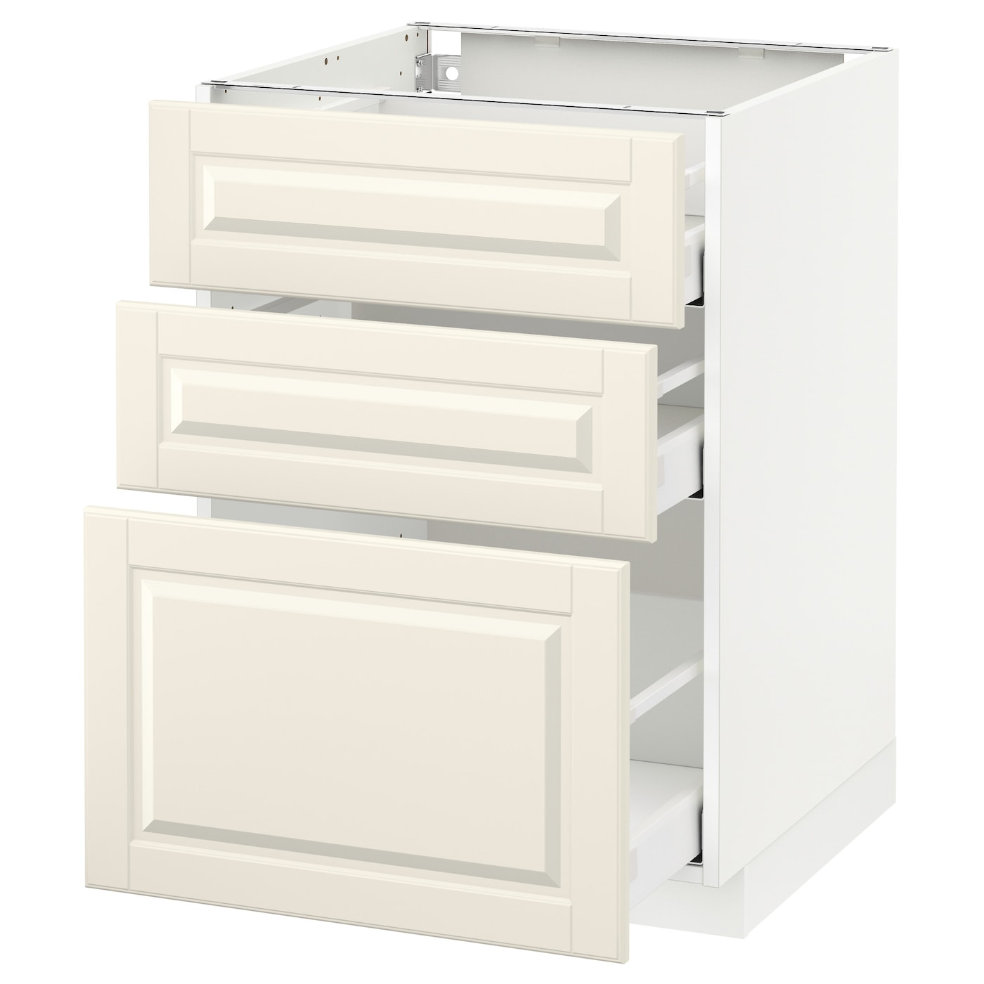 Напольный кухонный шкаф  - IKEA METOD MAXIMERA, 88x62x60см, белый/светло-бежевый, МЕТОД МАКСИМЕРА ИКЕА