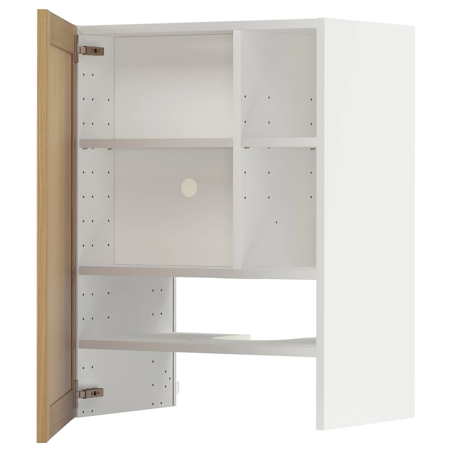 Навесной шкаф - METOD IKEA/ МЕТОД ИКЕА, 60х80 см, белый/коричневый (изображение №1)
