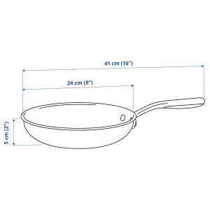 Второе фото. Сковорода - IKEA SENSUELL, 24 см, серебристый, СЕНСУЭЛЛ ИКЕА