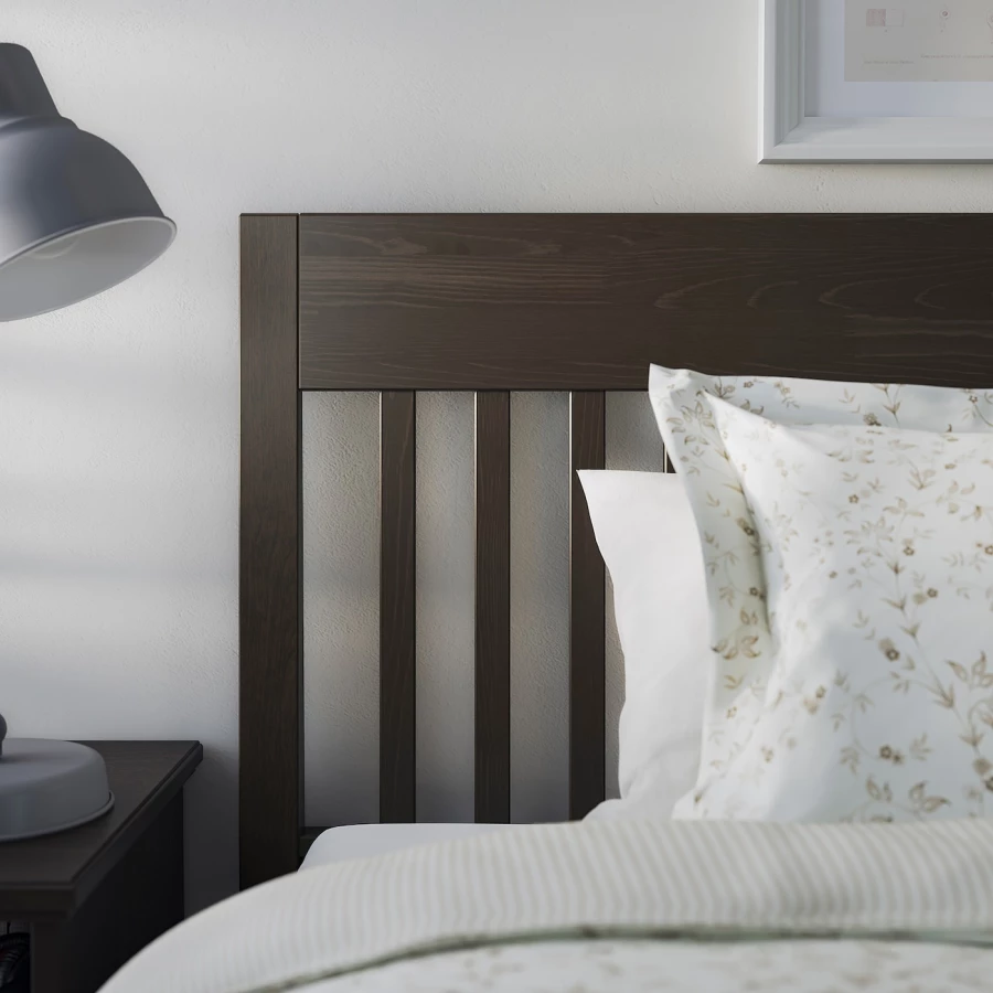Каркас кровати - IKEA IDANÄS/IDANAS, 200х160 см, темно-коричневый, ИДАНЭС ИКЕА (изображение №6)
