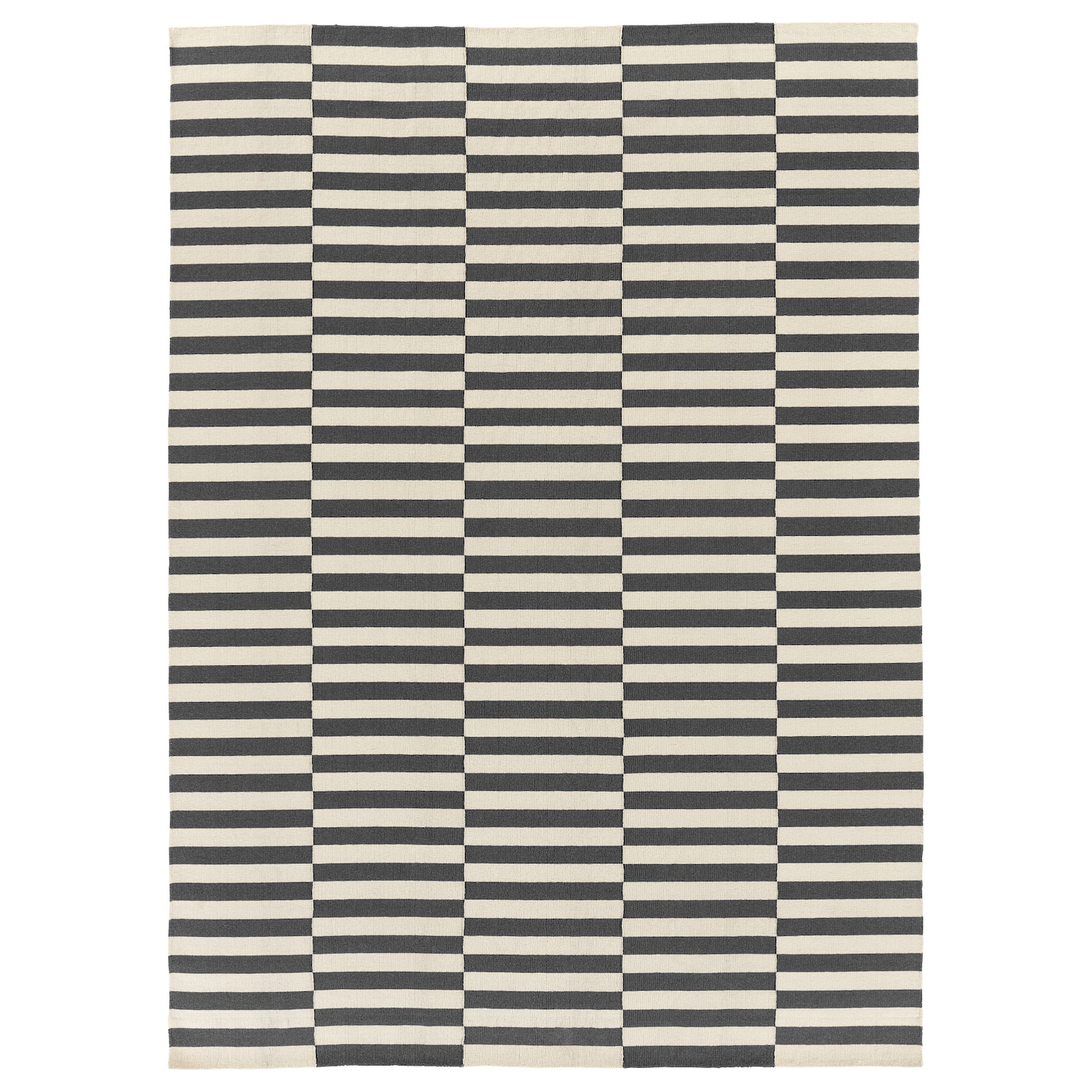 Плоский тканый ковер - IKEA STOCKHOLM/СТОКГОЛЬМ ИКЕА, 350х250 см, черно-белый