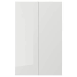 Дверца, 2 шт. - IKEA RINGHULT, 80х25 см, светло-серый, РИНГХУЛЬТ ИКЕА