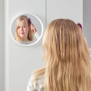 Второе фото. Зеркало настенное - IKEA HÄNGIG/HАNGIG/ХЭНГИГ ИКЕА, 26 см, белый