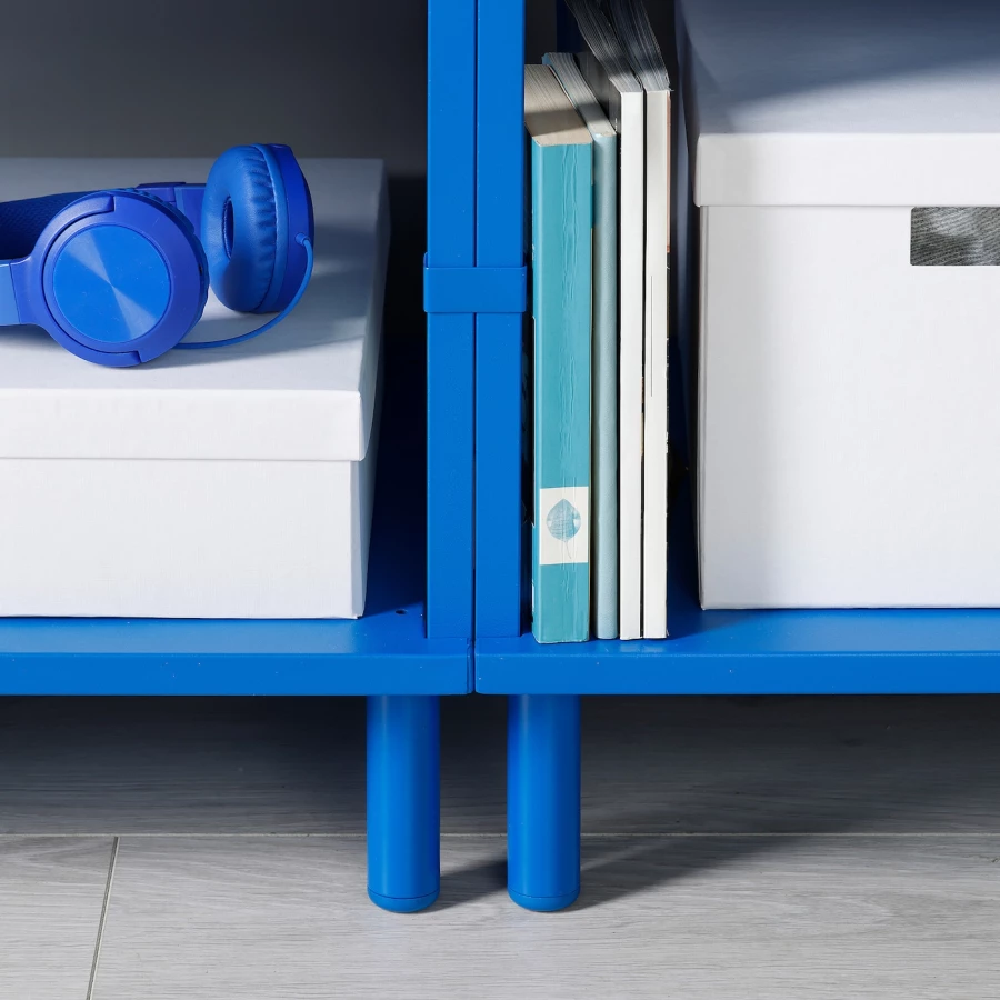 Стеллаж - IKEA PLATSA, 120х42х133 см, синий, ПЛАТСА ИКЕА (изображение №4)