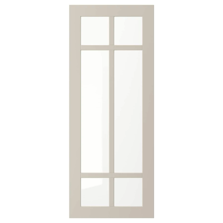 Дверца со стеклом - IKEA STENSUND, 100х40 см, бежевый, СТЕНСУНД ИКЕА (изображение №1)