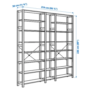 Стеллаж - IKEA IVAR, 219х30х226 см, сосна, ИВАР ИКЕА
