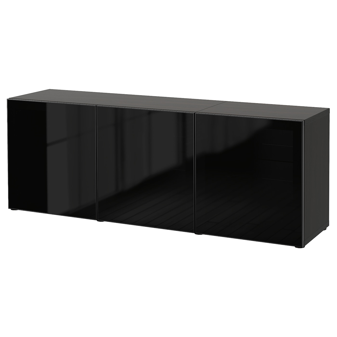 Комбинация для хранения - BESTÅ/ BESTА IKEA/ БЕСТА/БЕСТО ИКЕА, 180х65 см, черный