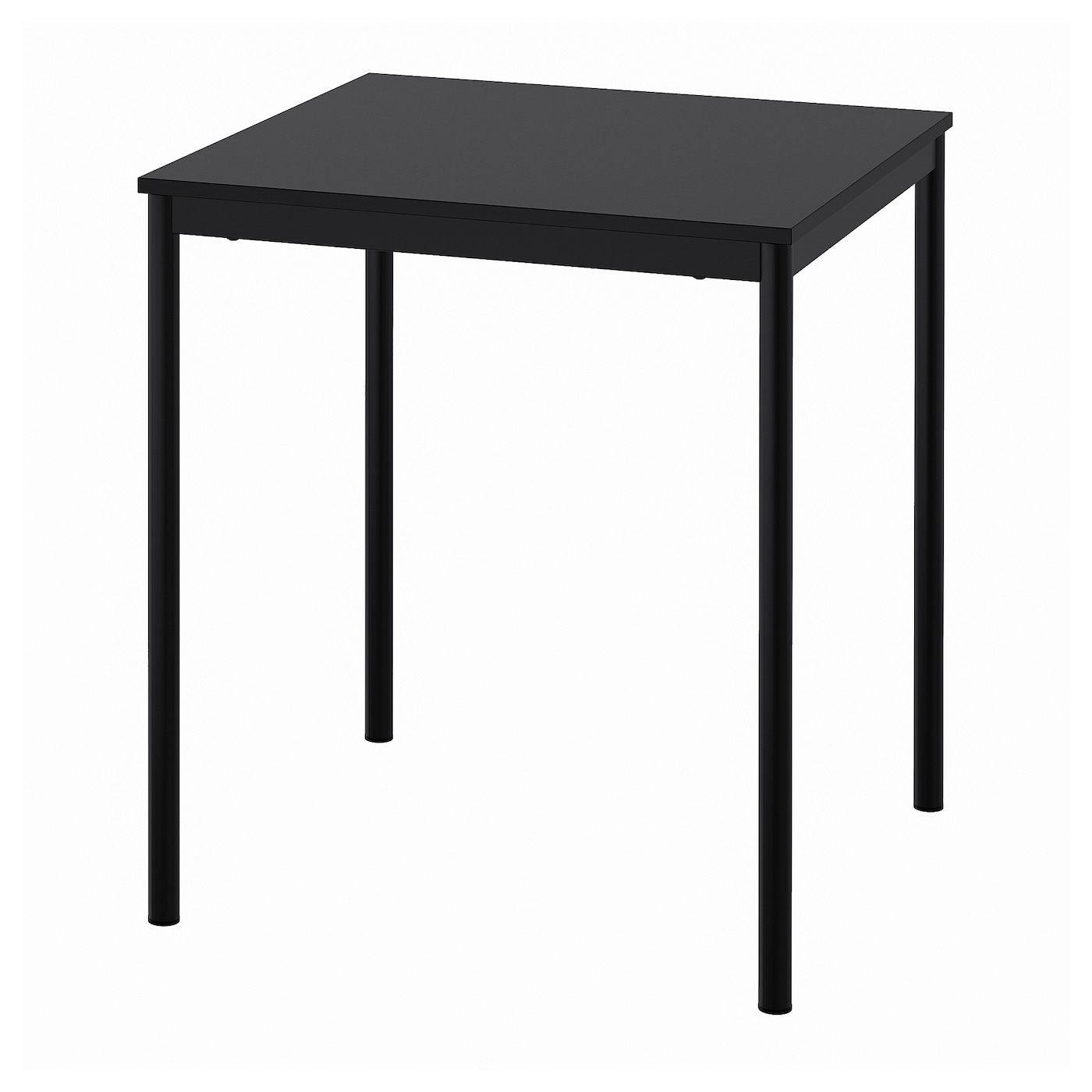 Стол обеденный - IKEA SANDSBERG, 67х67х73 см, черный, САНДСБЕРГ ИКЕА
