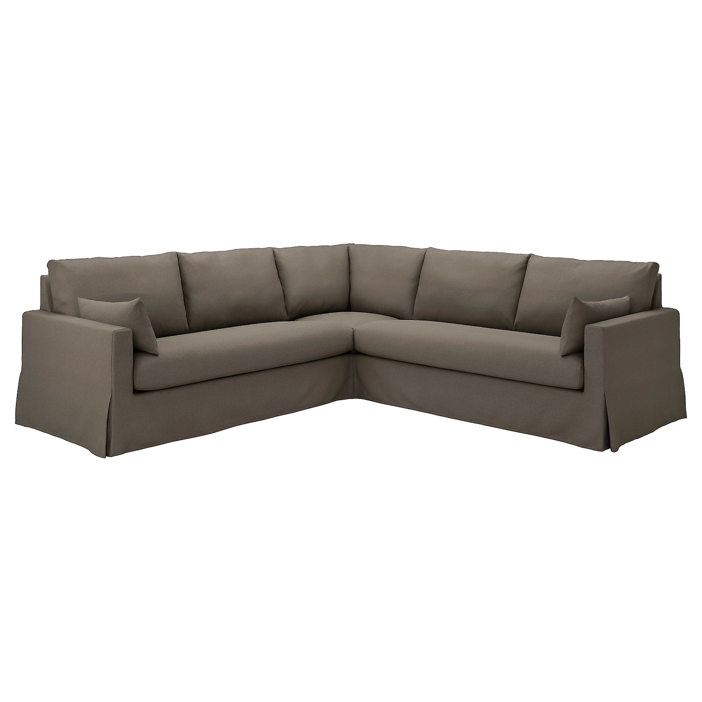 4-местный угловой диван - IKEA HYLTARP, 93x264см, серый, ХИЛТАРП ИКЕА