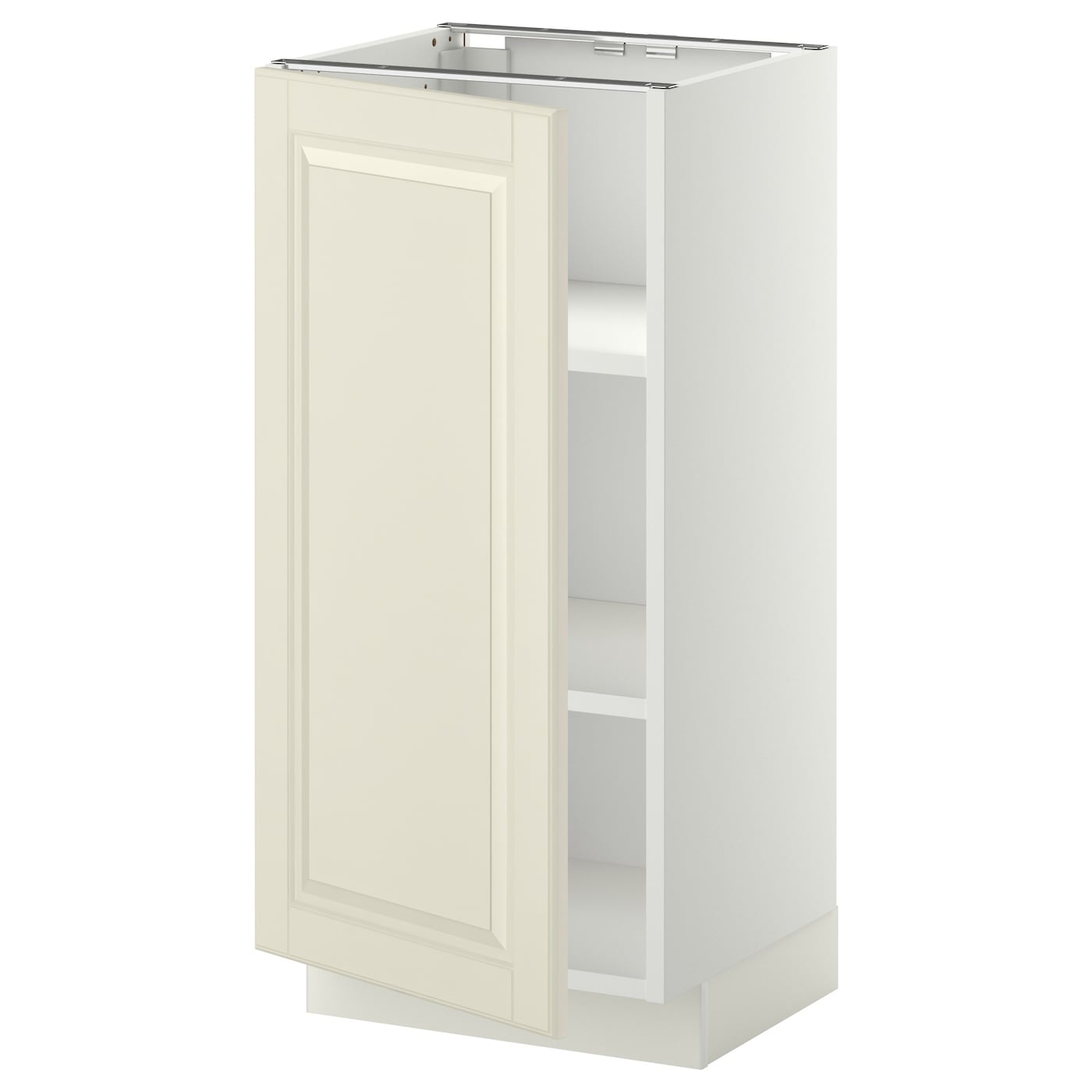 Напольный кухонный шкаф  - IKEA METOD, 88x39,5x40см, белый/светло-бежевый, МЕТОД ИКЕА