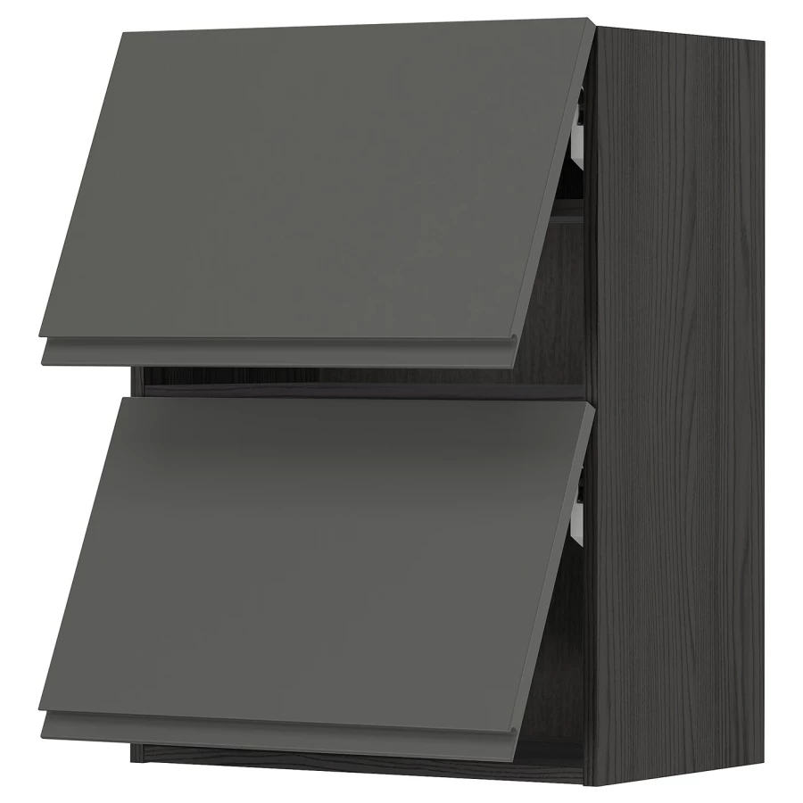 Навесной шкаф - METOD IKEA/ МЕТОД ИКЕА, 80х60 см, черный (изображение №1)