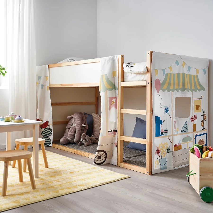 Балдахин для детей - IKEA KURA, 115x167x96см, белый, КЮРА ИКЕА (изображение №7)