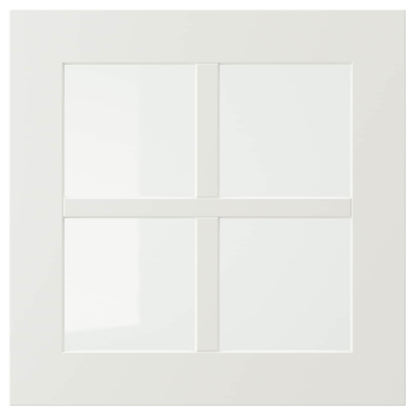 Дверца со стеклом - IKEA STENSUND, 40х40 см, белый, СТЕНСУНД ИКЕА