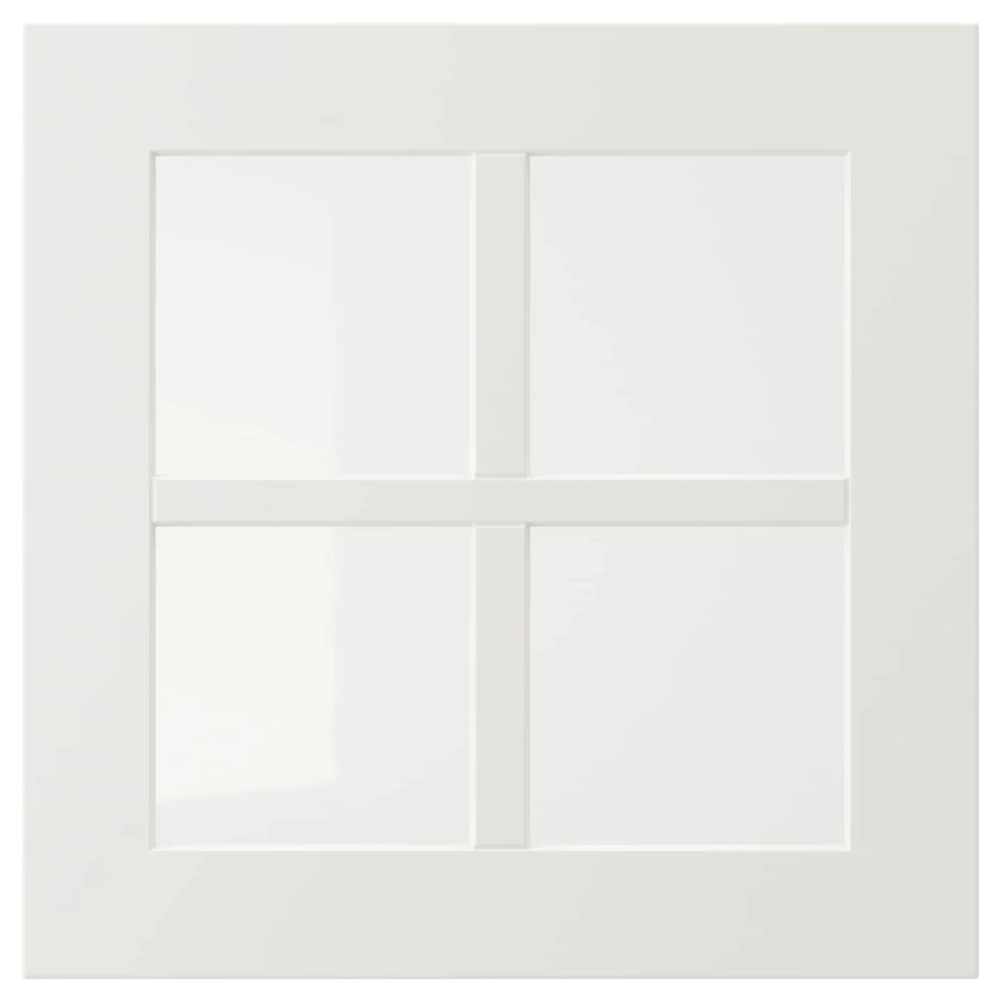 Дверца со стеклом - IKEA STENSUND, 40х40 см, белый, СТЕНСУНД ИКЕА (изображение №1)