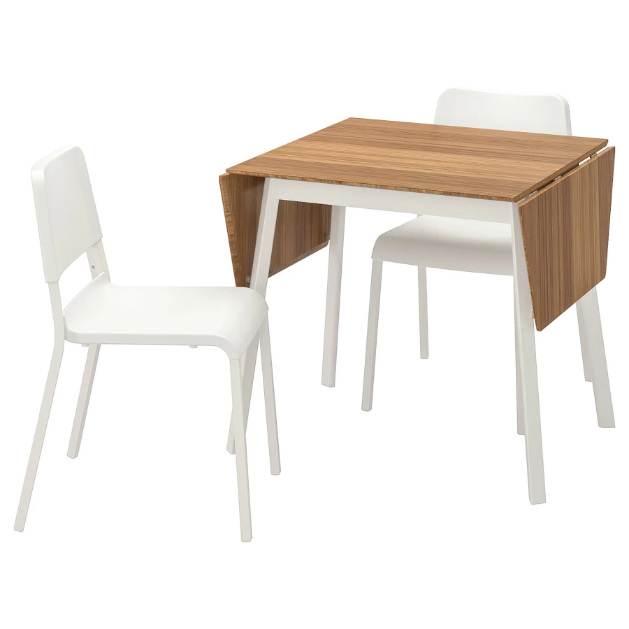 Стол и 2 стула - PS 2012 / TEODORES IKEA/ ТЕОДОРЕС ИКЕА, 81х76х10 см, белый (изображение №1)