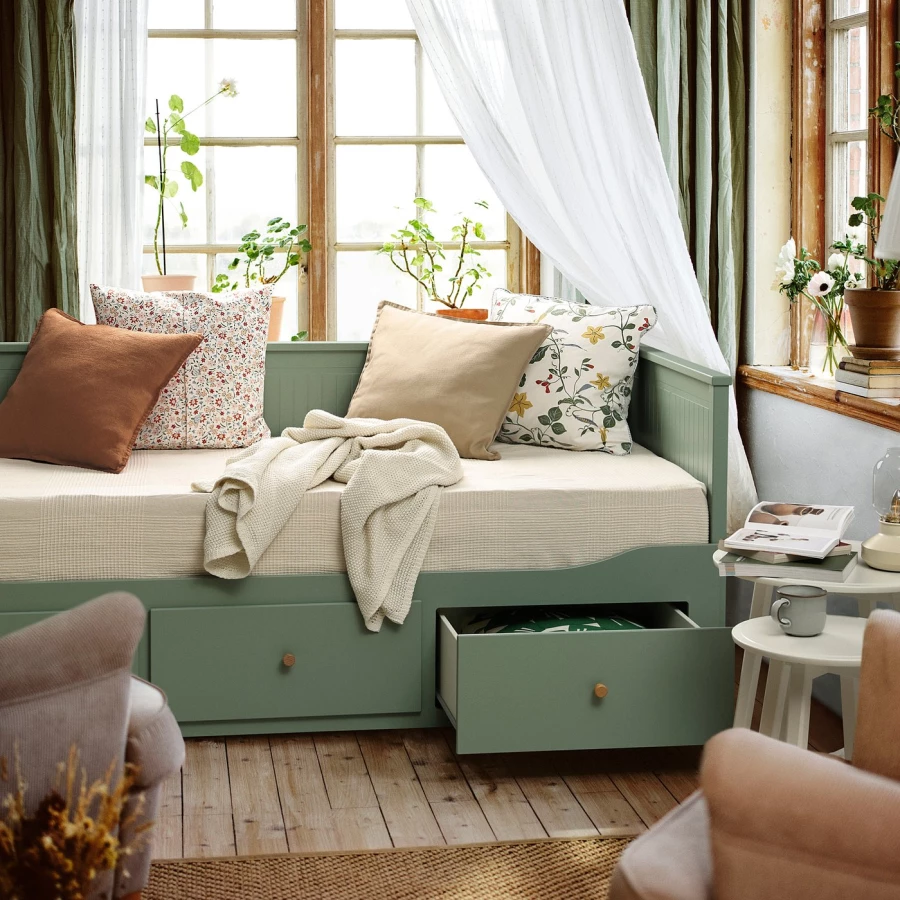 IKEA HEMNES Кушетка с 3 ящиками ИКЕА (изображение №7)