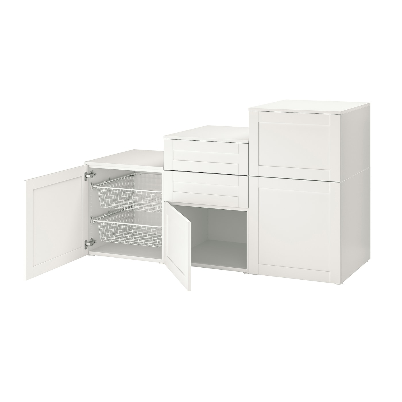 Гардеробные системы - PLATSA/SANNIDAL IKEA/ ПЛАТСА/САННИДАЛЬ ИКЕА,180x57x103 см,  белый