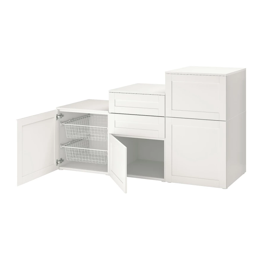 Гардеробные системы - PLATSA/SANNIDAL IKEA/ ПЛАТСА/САННИДАЛЬ ИКЕА,180x57x103 см,  белый (изображение №1)