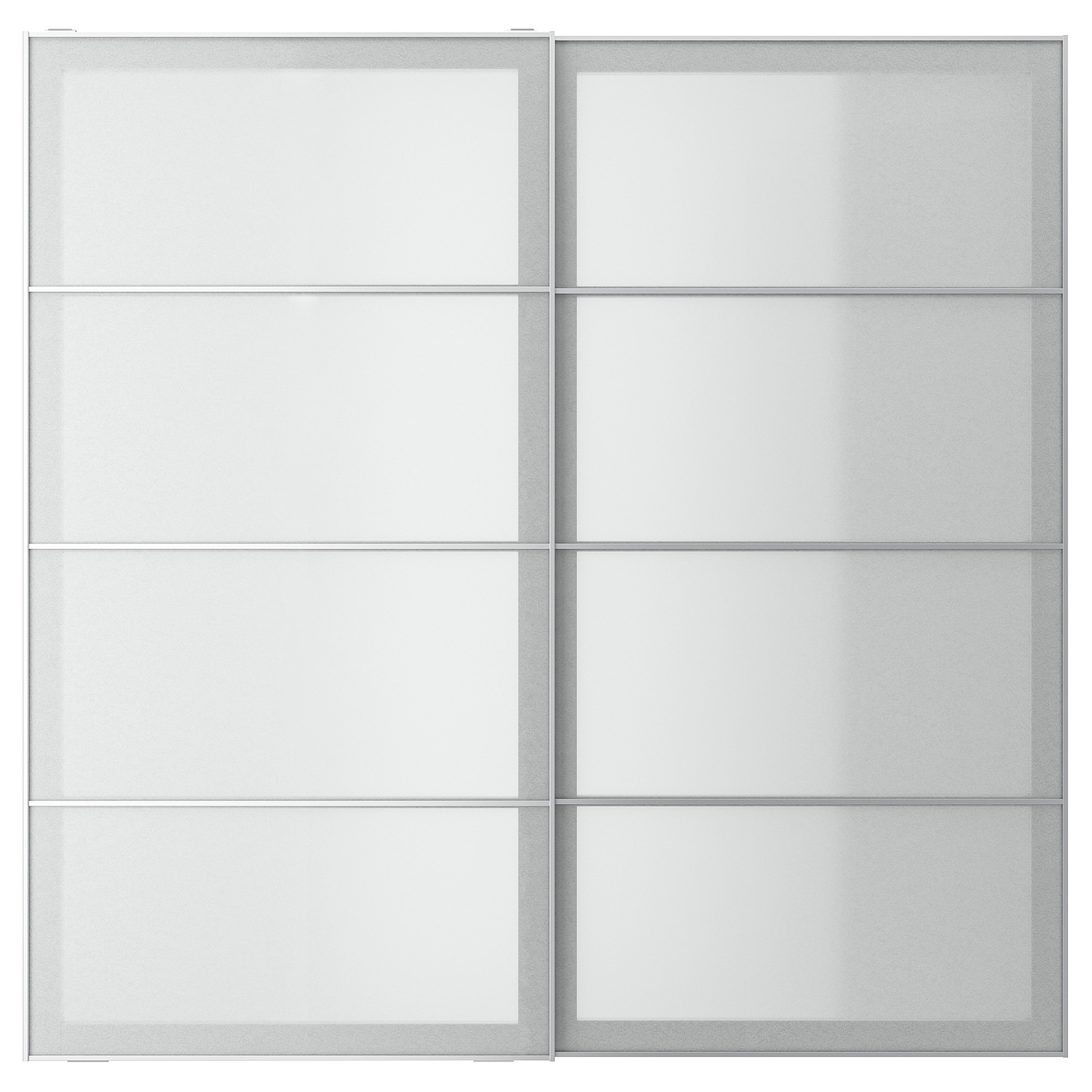 Пара раздвижных дверных рам - IKEA SVARTISDAL/СВАРТИСДАЛЬ ИКЕА, 200х201 см, серый