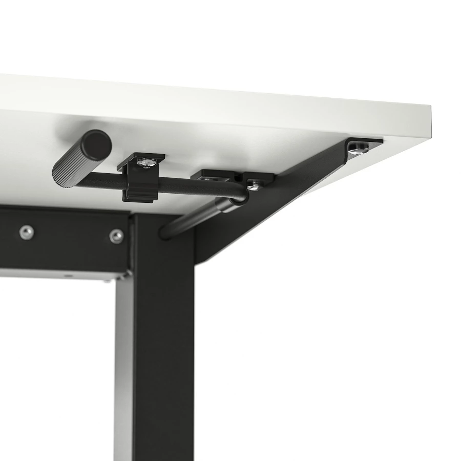 Письменный стол - IKEA TROTTEN, 120х70х72-122 см, белый/антрацит, ТРОТТЕН ИКЕА (изображение №2)