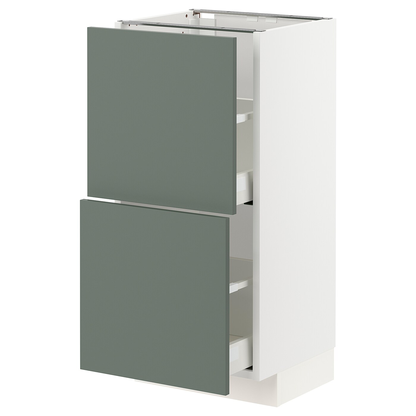 Напольный шкаф - METOD / MAXIMERA IKEA/ МЕТОД/ МАКСИМЕРА ИКЕА,  88х40 см, белый/зеленый