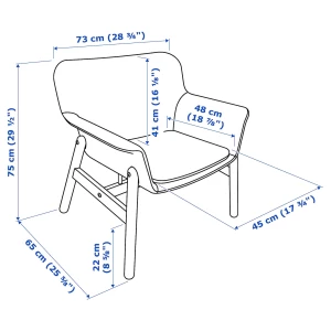 Кресло - IKEA VEDBO, 73х65х75 см, зеленый, ВЕДБУ ИКЕА