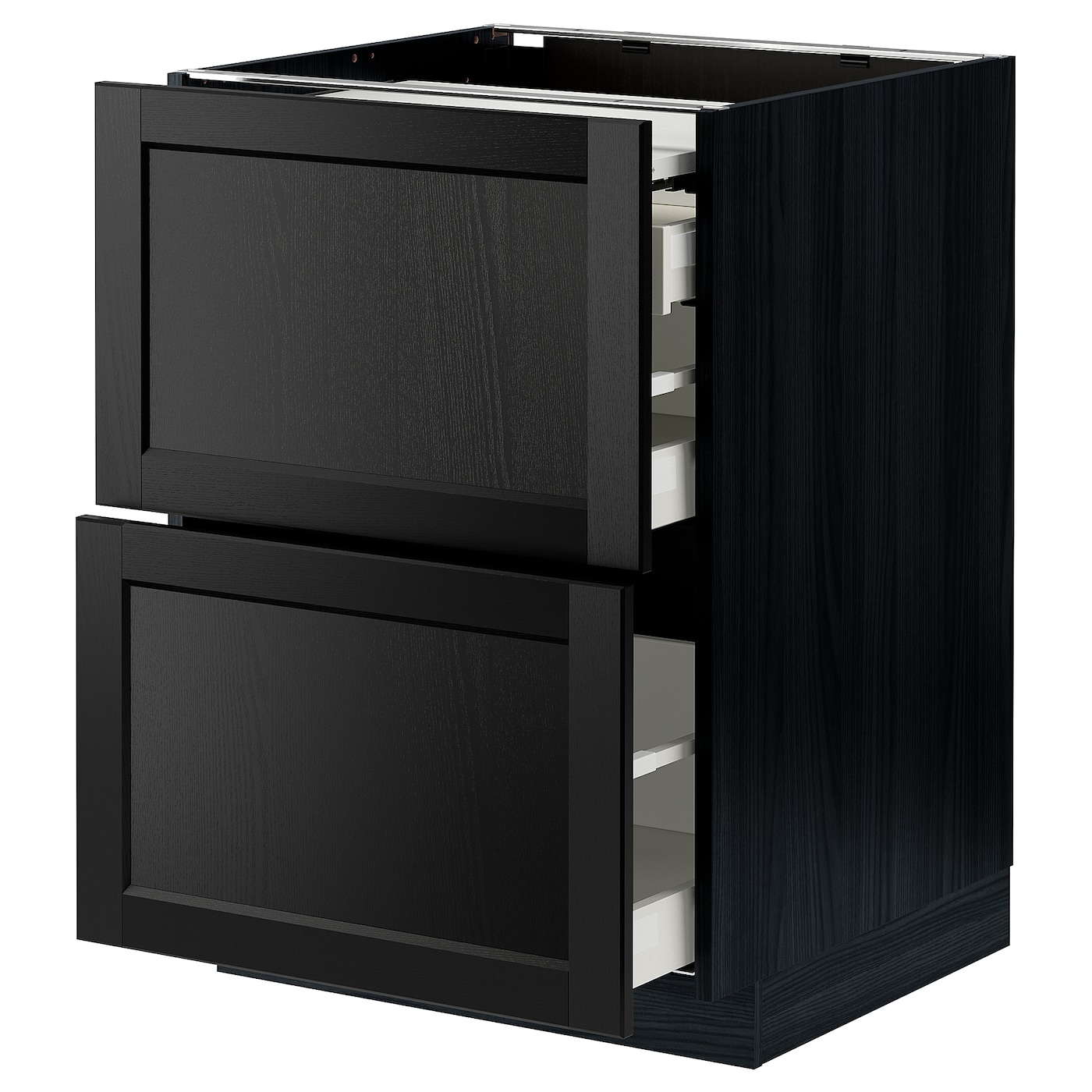 Напольный шкаф - IKEA METOD MAXIMERA, 88x62x60см, черный, МЕТОД МАКСИМЕРА ИКЕА