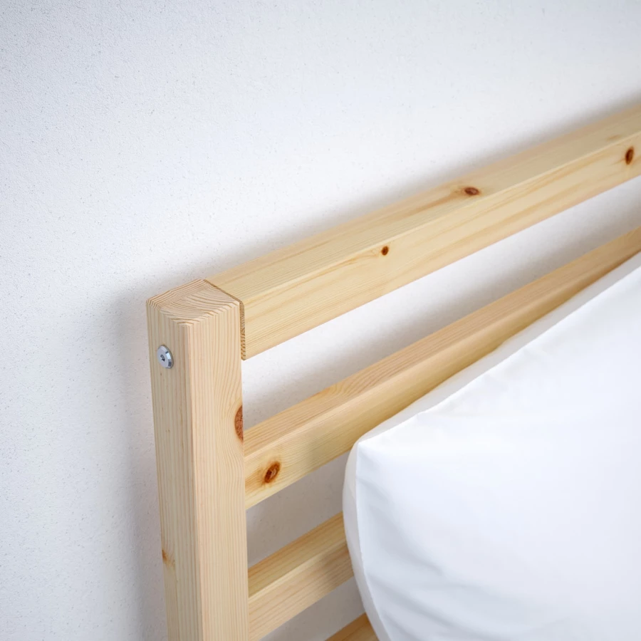 Двуспальная кровать - IKEA TARVA/LURÖY/LUROY, 200х140 см, сосна, ТАРВА/ЛУРОЙ ИКЕА (изображение №8)