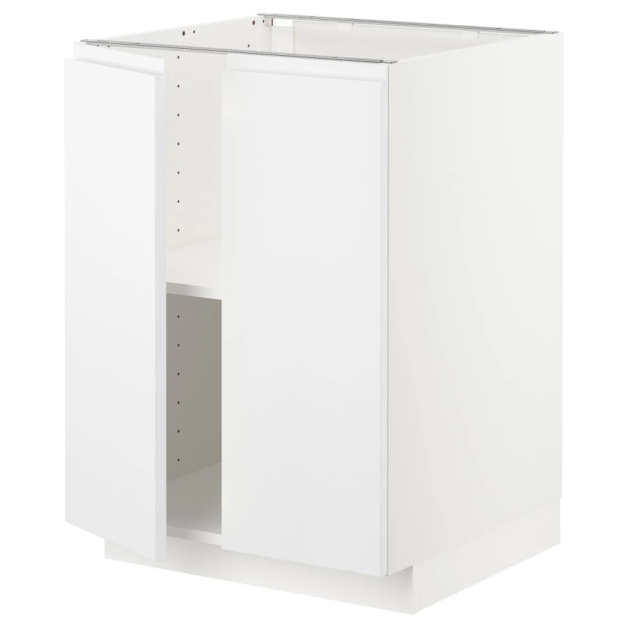 Напольный шкаф - IKEA METOD, 88x62x60см, белый, МЕТОД ИКЕА (изображение №1)