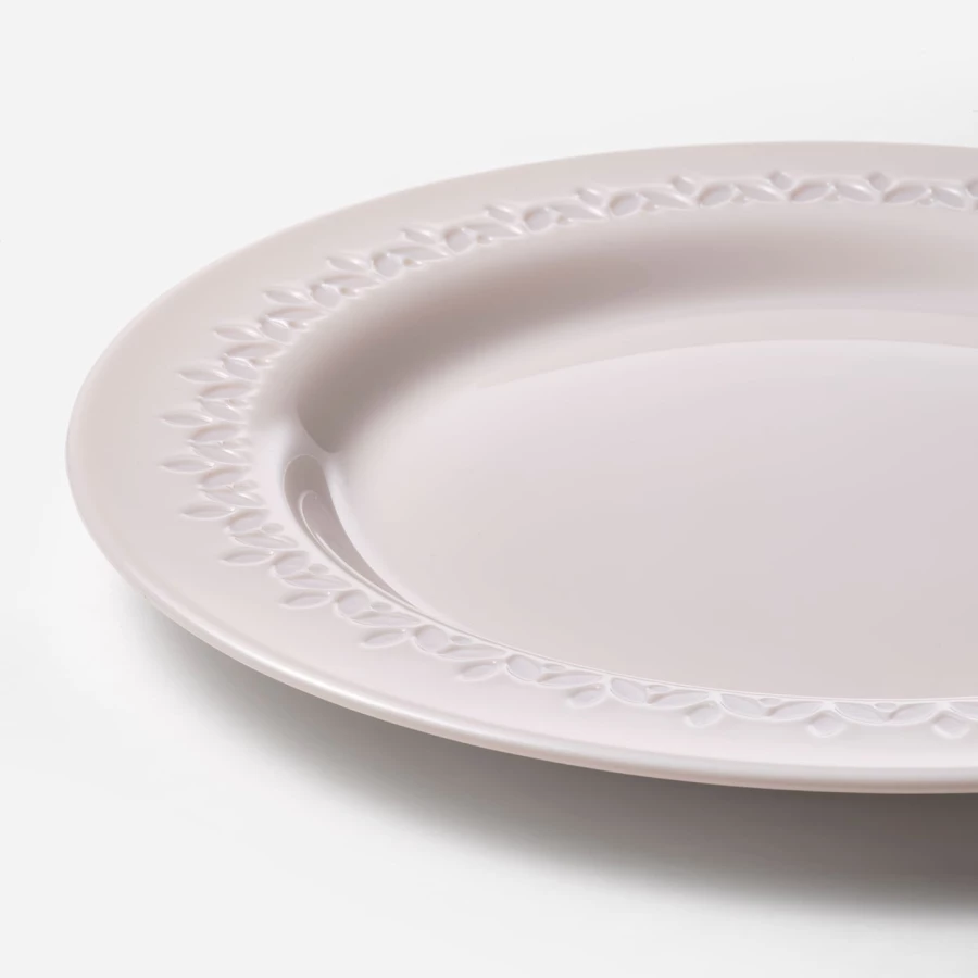 Набор тарелок, 4 шт. - IKEA PARADISISK, 26 см, белый, ПАРАДИСИСК ИКЕА (изображение №4)