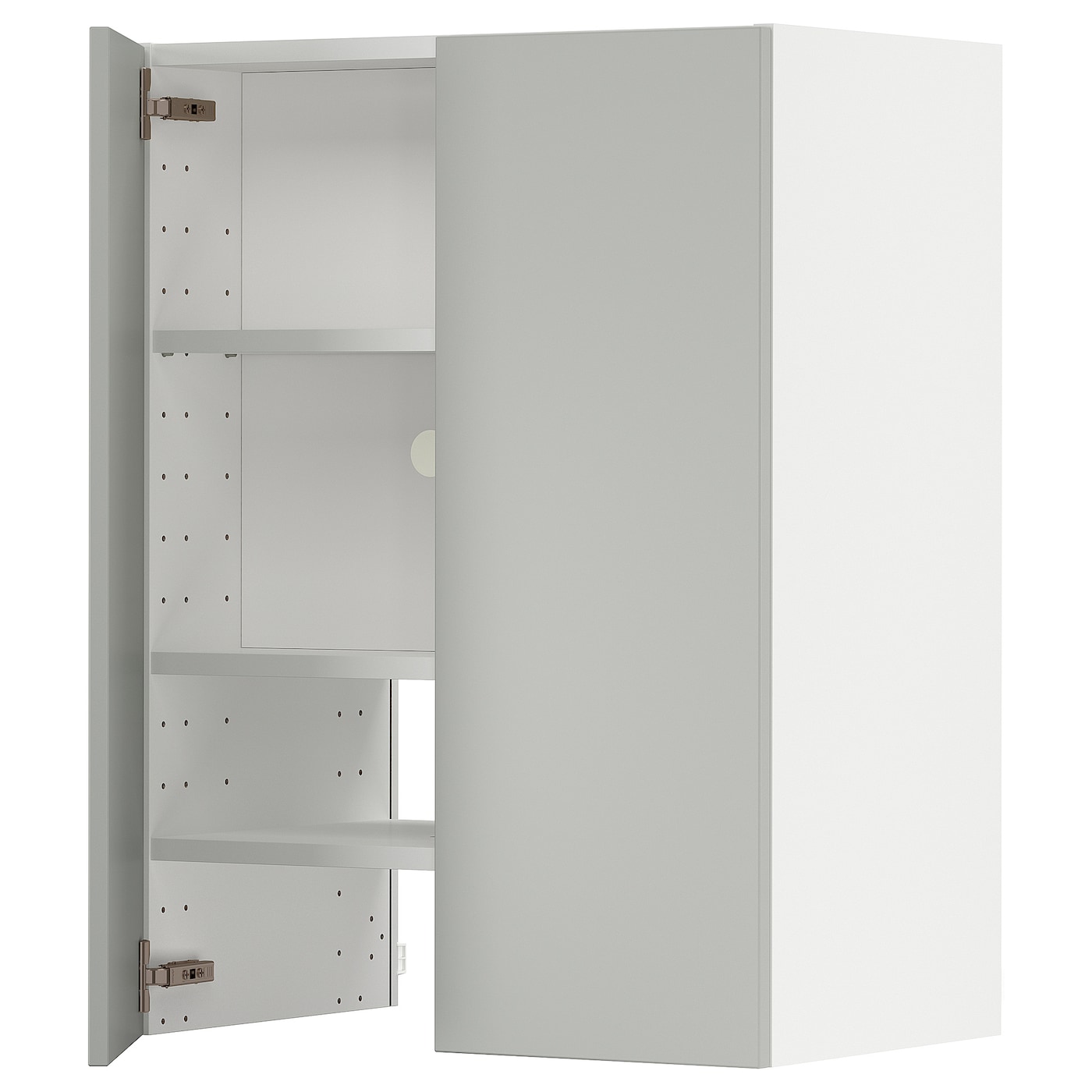 Шкаф - METOD IKEA/ МЕТОД ИКЕА,  80х60 см, белый/серый