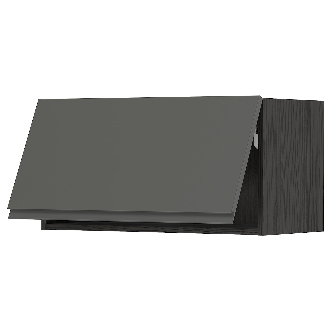 Шкаф навесной - METOD  IKEA/  МЕТОД ИКЕА, 40х80 см, черный/серый