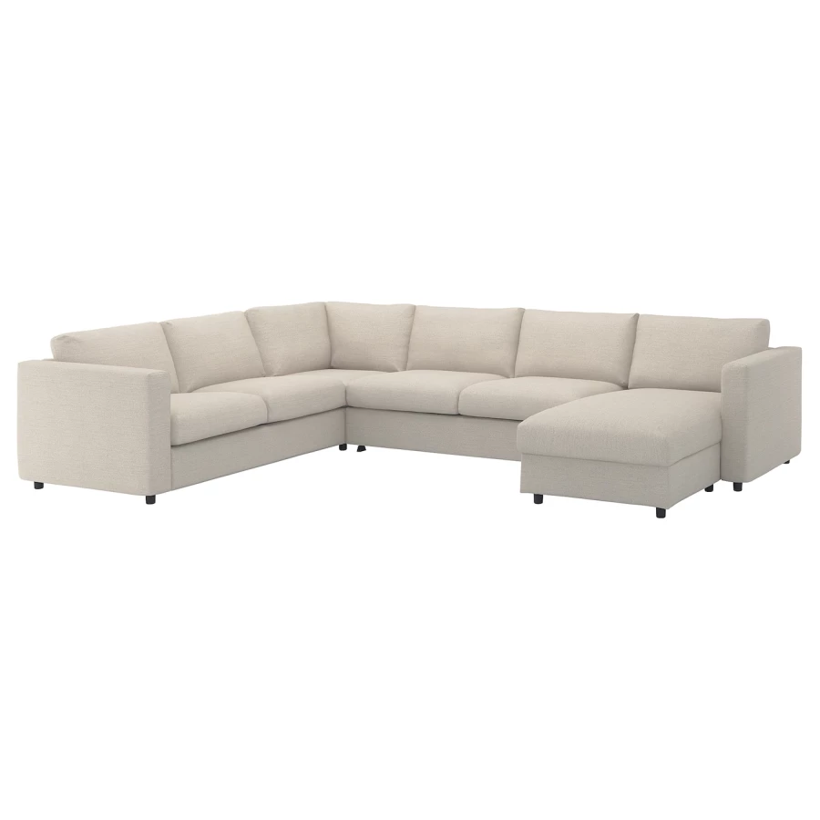 Чехол на угловой диван/шезлонг - IKEA VIMLE/ВИМЛЕ ИКЕА, 111х68 см , бежевый (изображение №1)