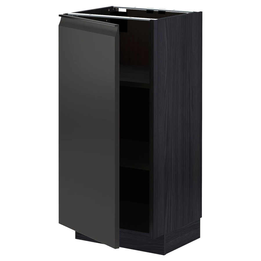 Напольный шкаф - METOD IKEA/ МЕТОД ИКЕА,  88х40 см, черный (изображение №1)