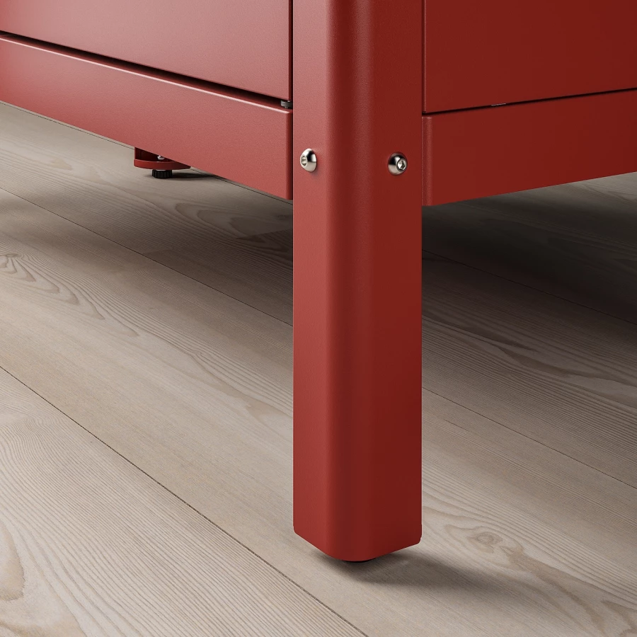 Шкаф для внутреннего/наружного использования - IKEA KOLBJÖRN/KOLBJORN/КОЛБЬЕРН/КОЛБЬЁРН ИКЕА, 35х80х81 см, красный (изображение №6)