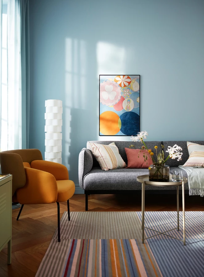 Ковер ручной работы - IKEA BUDDINGE/БУДДИНГЕ ИКЕА, 240х170 см, разноцветный (изображение №4)
