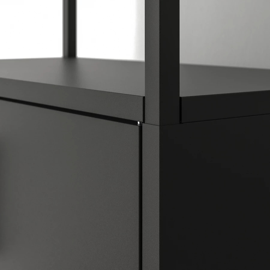 Комбинация шкафов - IKEA TROTTEN/ТРОТТЕН ИКЕА, 180х240 см, черный (изображение №6)